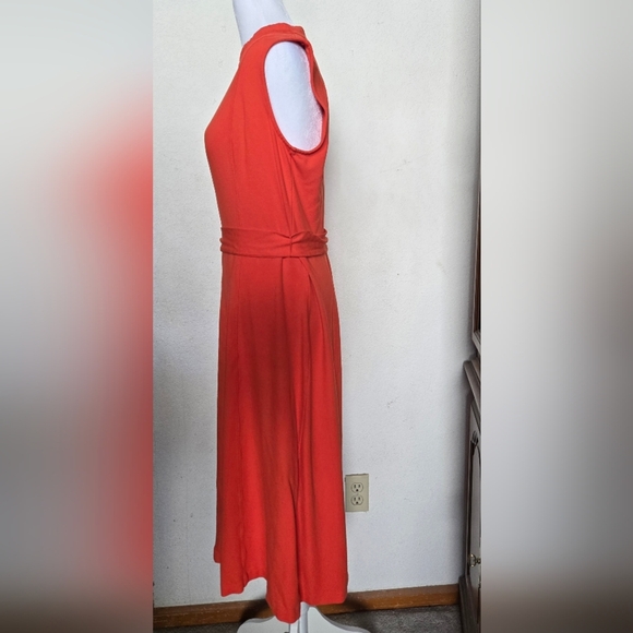 BODEN Vibrant Red Midi Dress.Size 10R - Picture 10 of 12